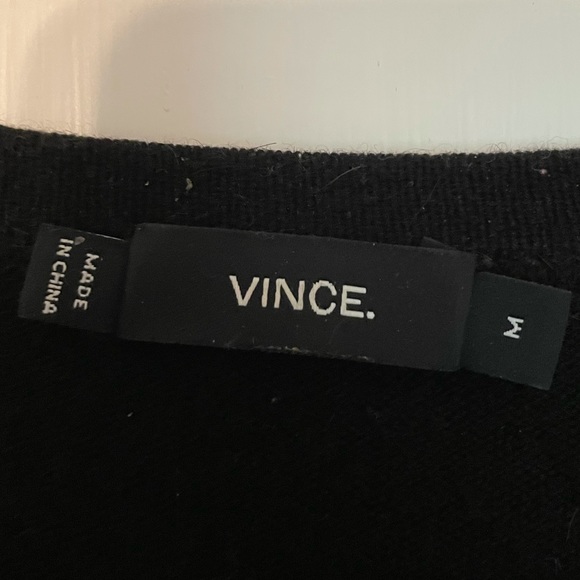 Vince Men’s Black / Grey Cashmere Sweater - Picture 2 of 8